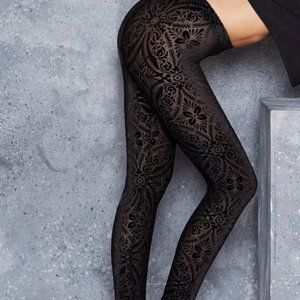 Blackmilk Burned Velvet Black Legging
